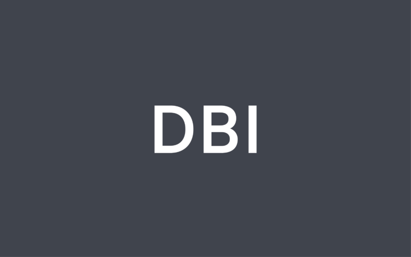 Copilot said: Temporary profile image featuring the initials “DBI” for Dagmar Bugge Isaksen, Trademark and Design Attorney at Plougmann Vingtoft.